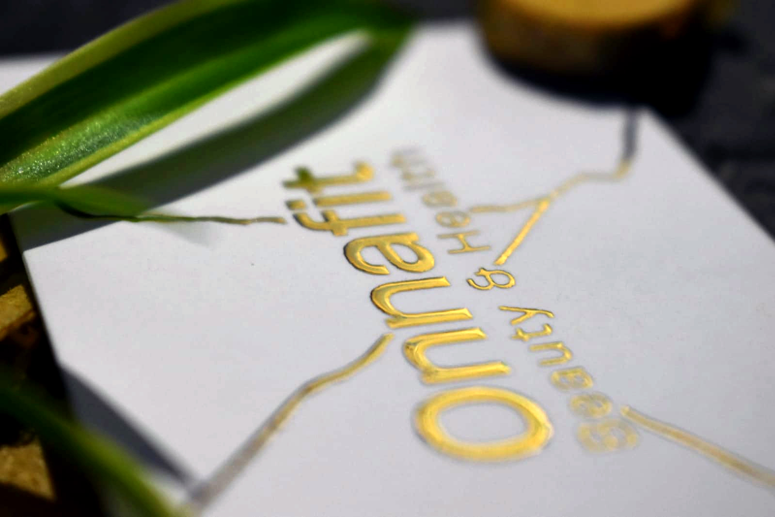 golden letter cards