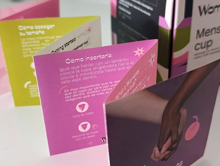 Folded brochures and packaging